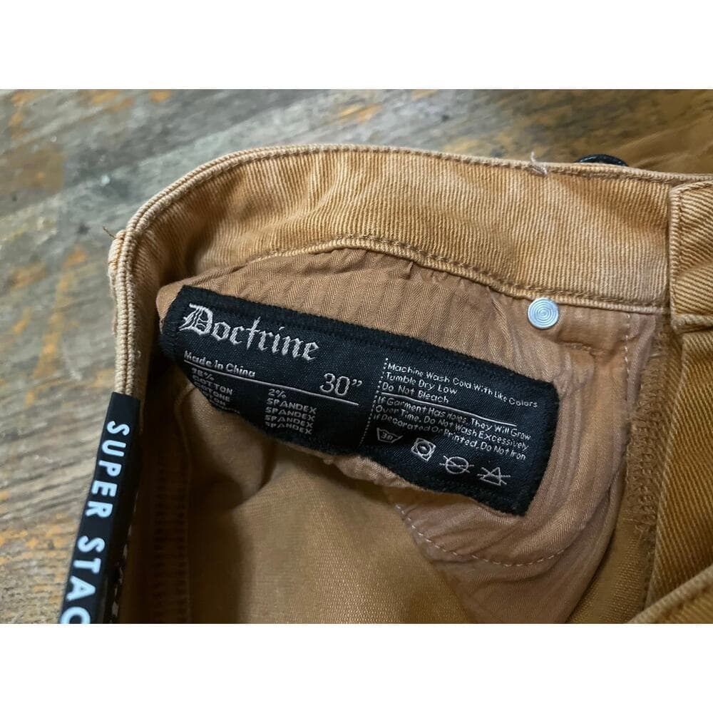 Doctrine Classes Stacked Brown Men’s Jeans Size 30 - Thumbnail 3