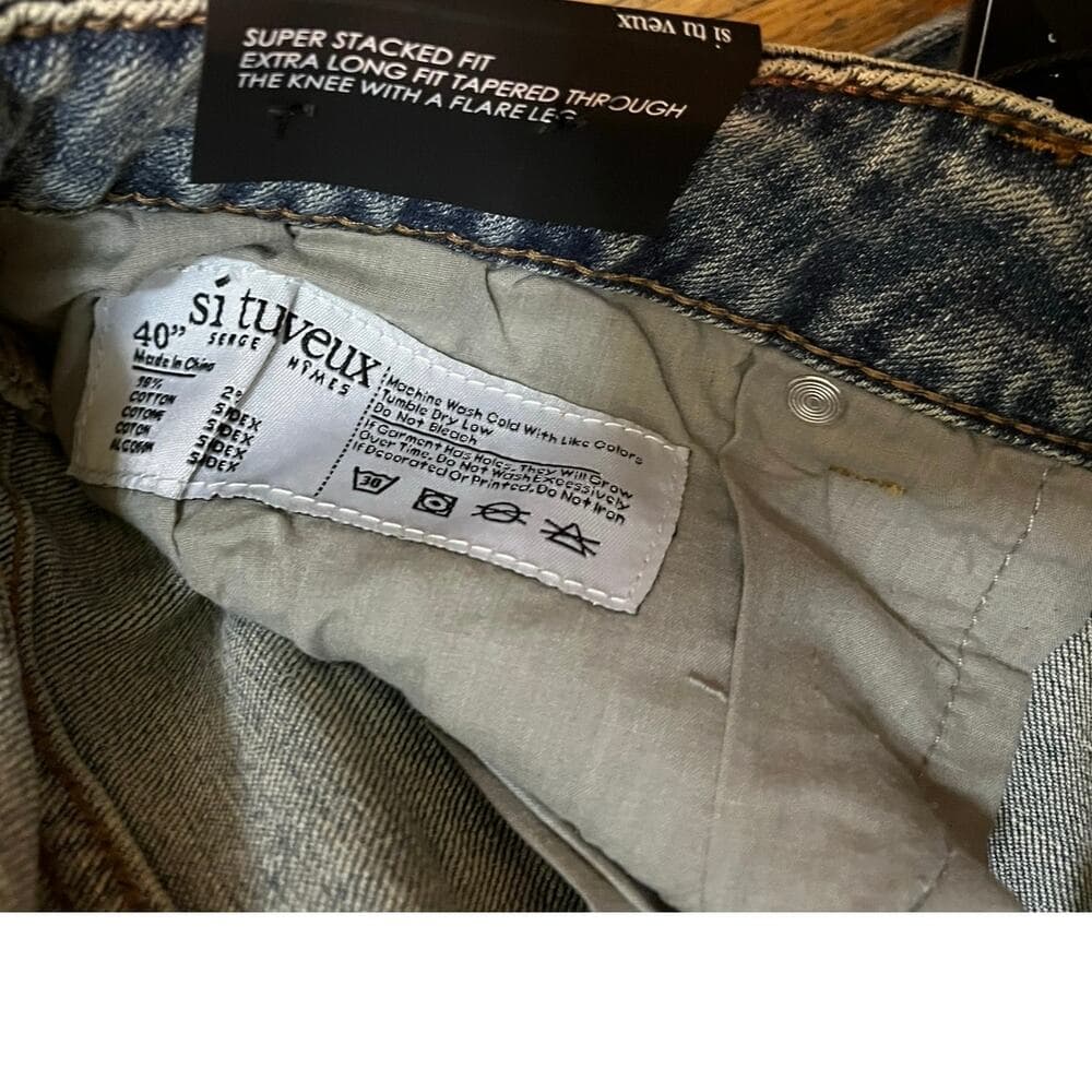 Si Tu Veux Alix Jean Medium Wash Size 40 New - Thumbnail 4