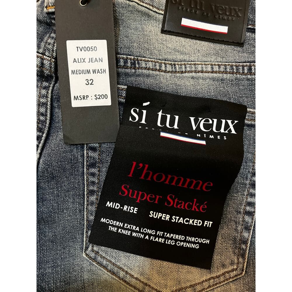 Si Tu Veux Alix Jean Medium Wash Size 32 New - Thumbnail 3