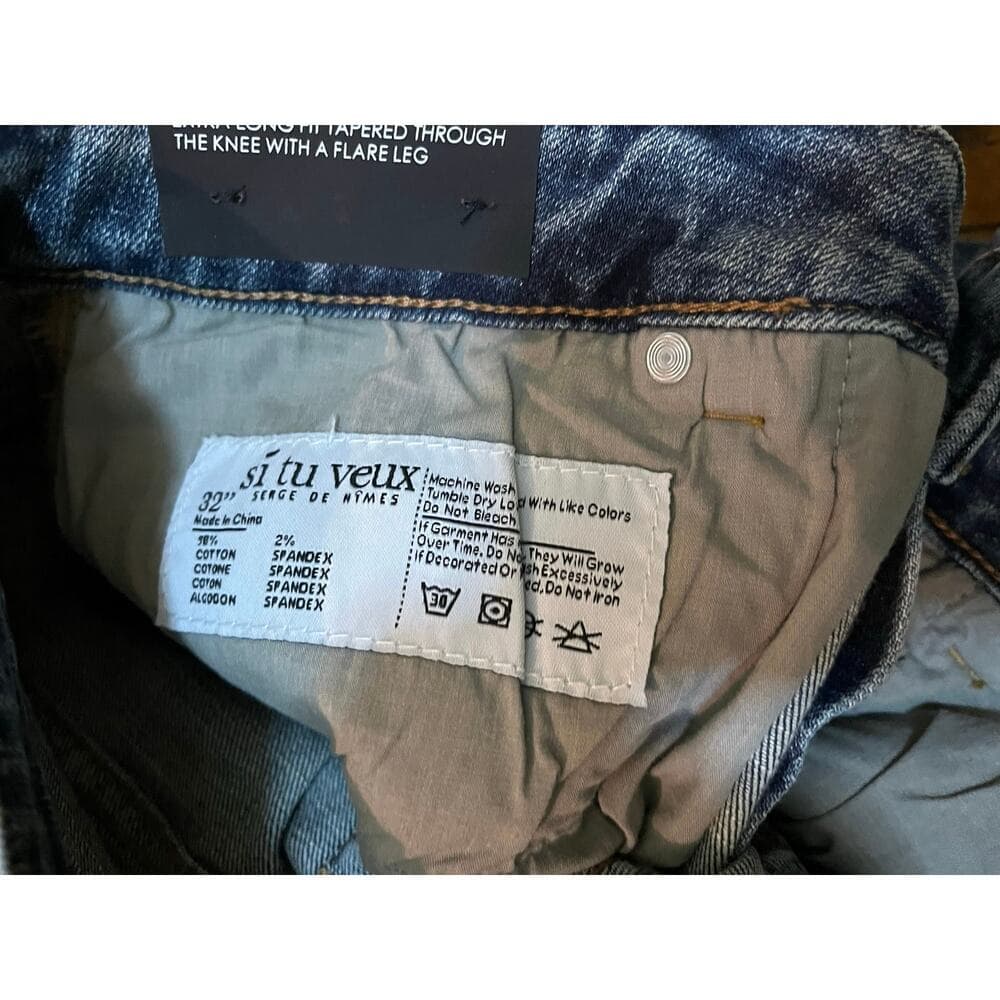 Si Tu Veux Alix Jean Medium Wash Size 32 New - Thumbnail 4