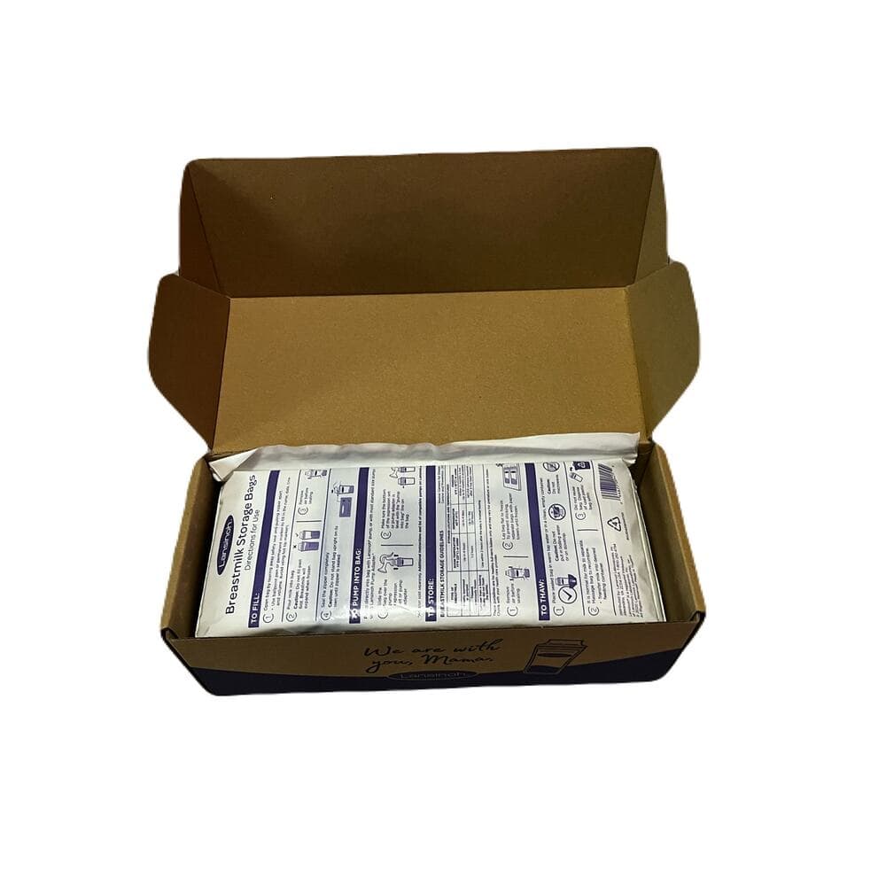 Lansinoh Breastmilk Storage Bags 200 Count Leak-Proof Pre-Sterilized Freezer Saf - Thumbnail 2