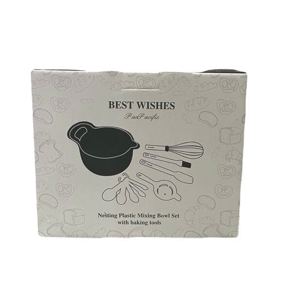 Nesting plastic mixing Bowl Set With Baking Tools - Thumbnail 5