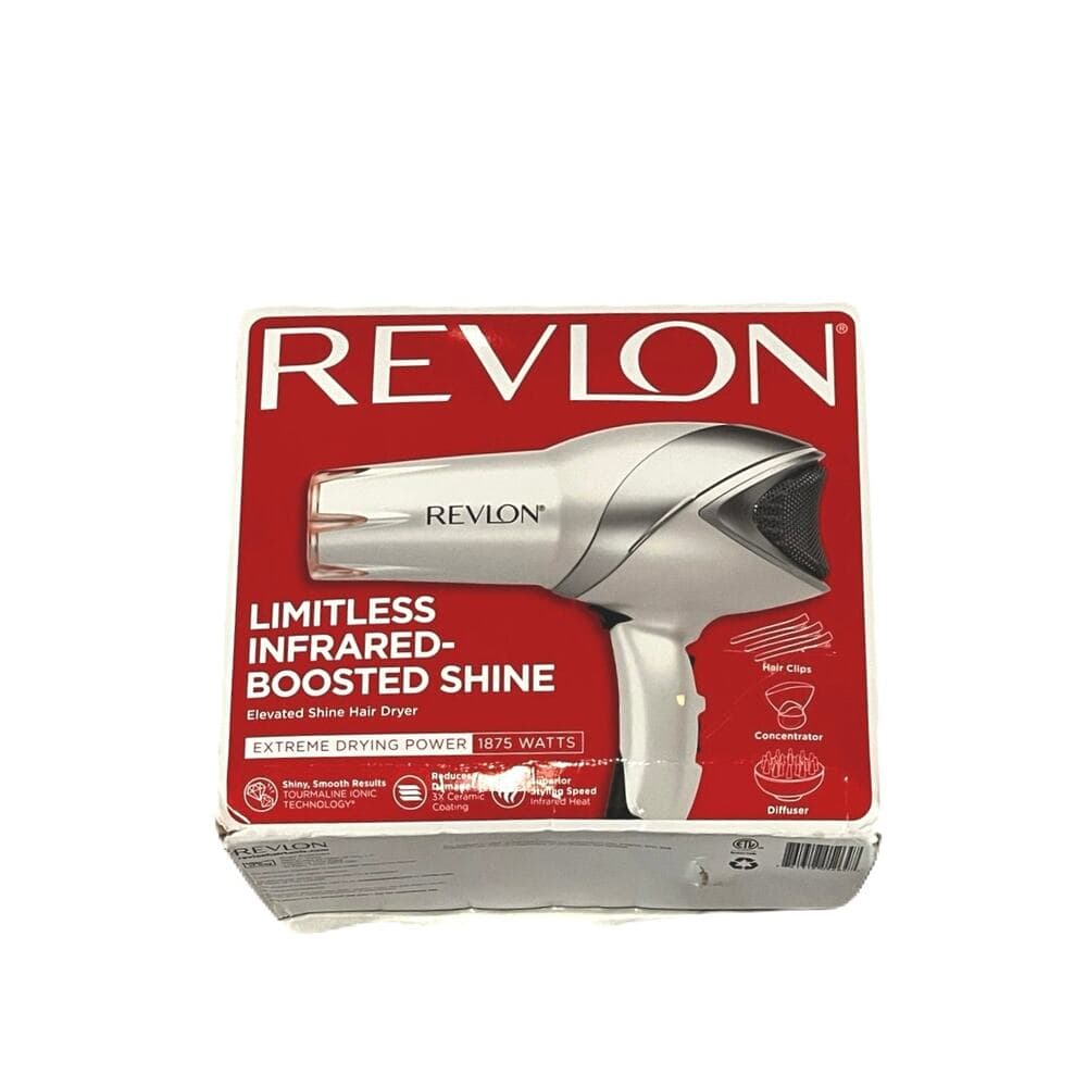 Revlon 1875W Infrared Heat + Ceramic Hair Dryer, White - Thumbnail 5