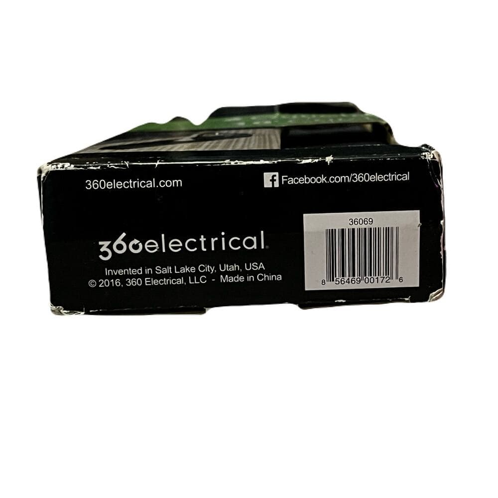 360 Electrical 6 Outlets With Surge Protection 10” Cord - Thumbnail 2