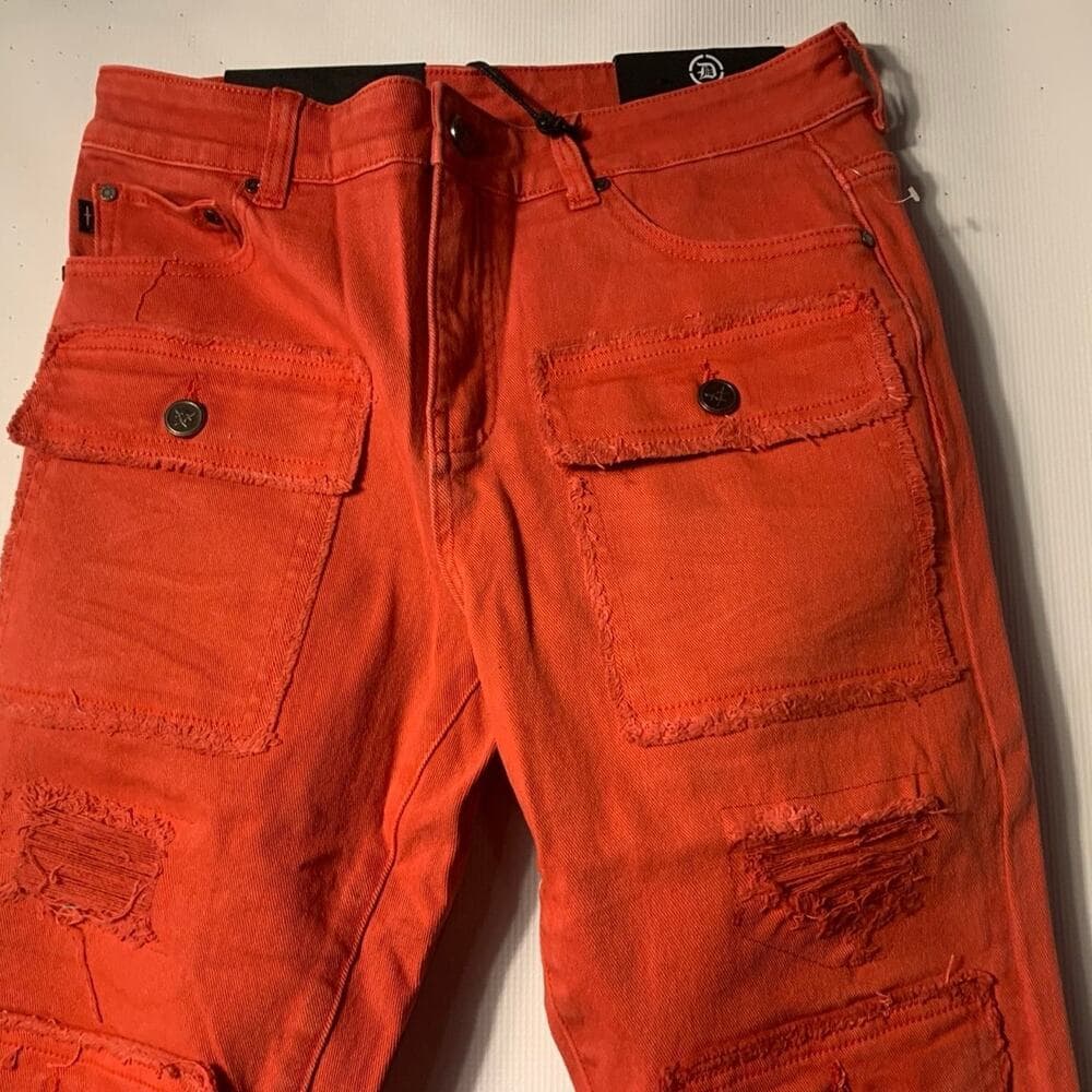 DOCTRINE DENIM (SAVANT RED SUPER STACKED JEAN) SIZE 32 - Thumbnail 4