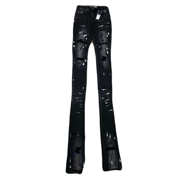 Si Tu Veux Marc Jeans Black Wash Superstack Mens Size 42 - Thumbnail 6