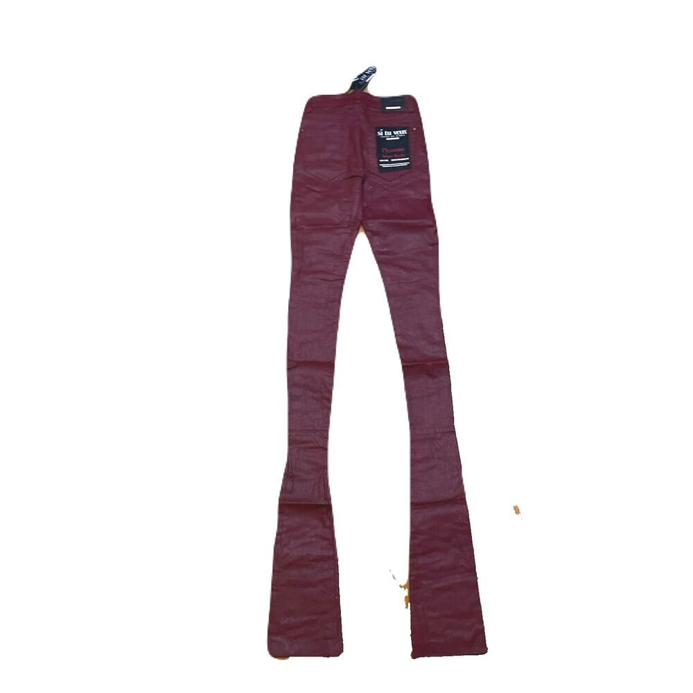 Si Tu Veux Gordon Jean’s Burgundy Wax Superstack Size 28 - Thumbnail 2