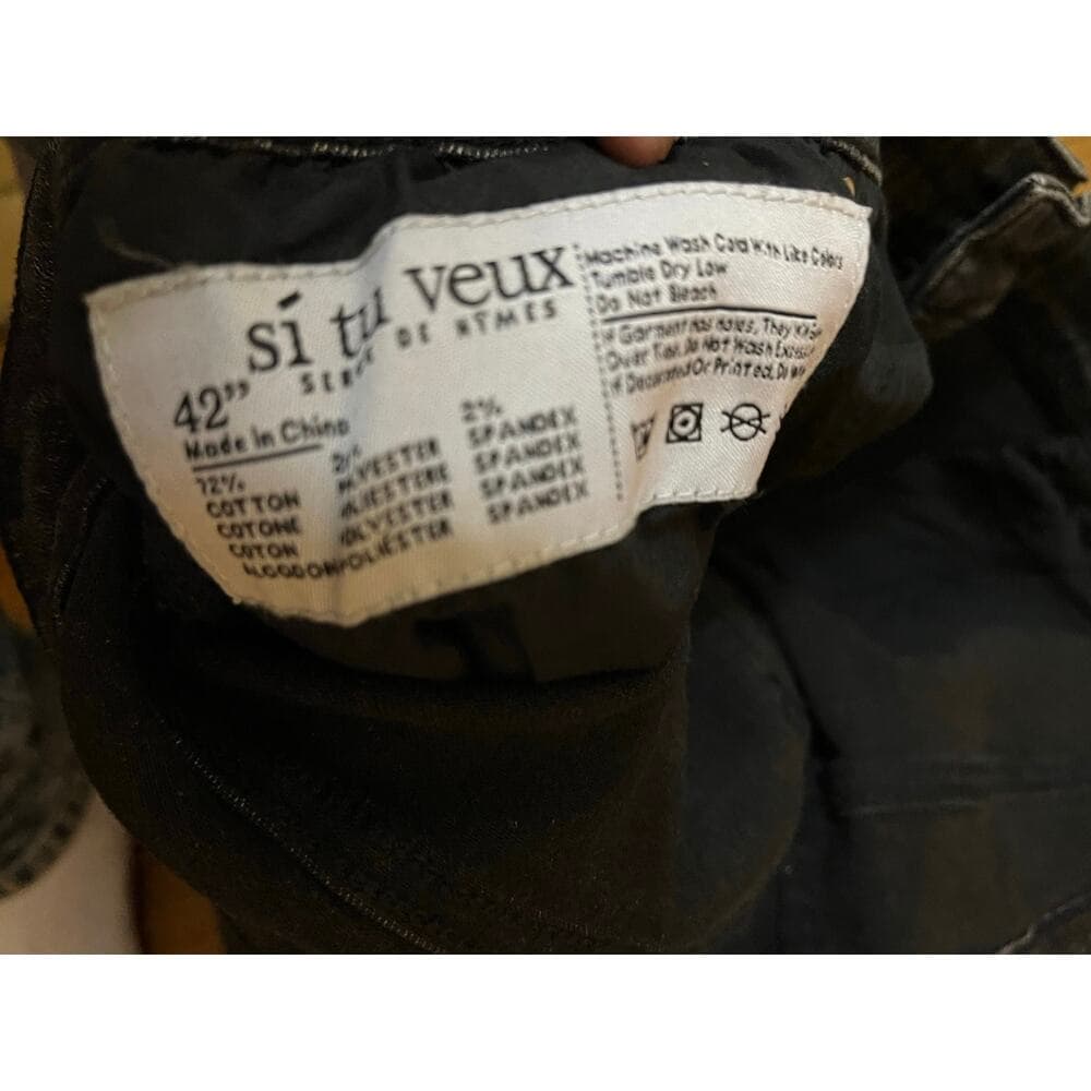 Si Tu Veux Marc Jeans Black Wash Superstack Mens Size 42 - Thumbnail 3