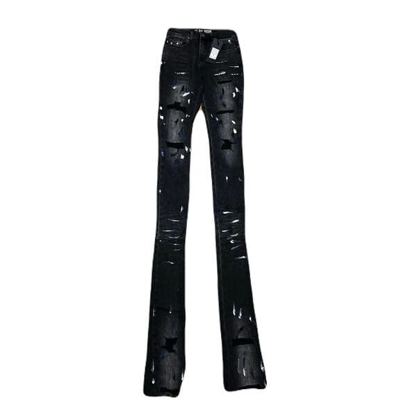 Si Tu Veux Marc Jeans Black Wash Superstack Mens Size 36 - Thumbnail 6
