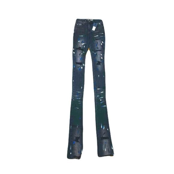 Si Tu Veux Marc Jeans Black Wash Superstack Mens Size 30 - Thumbnail 6