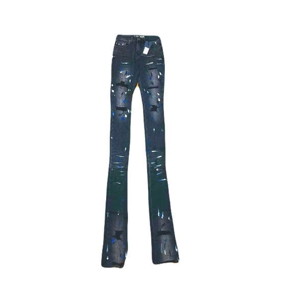 Si Tu Veux Marc Jeans Black Wash Superstack Mens Size 32 - Thumbnail 6