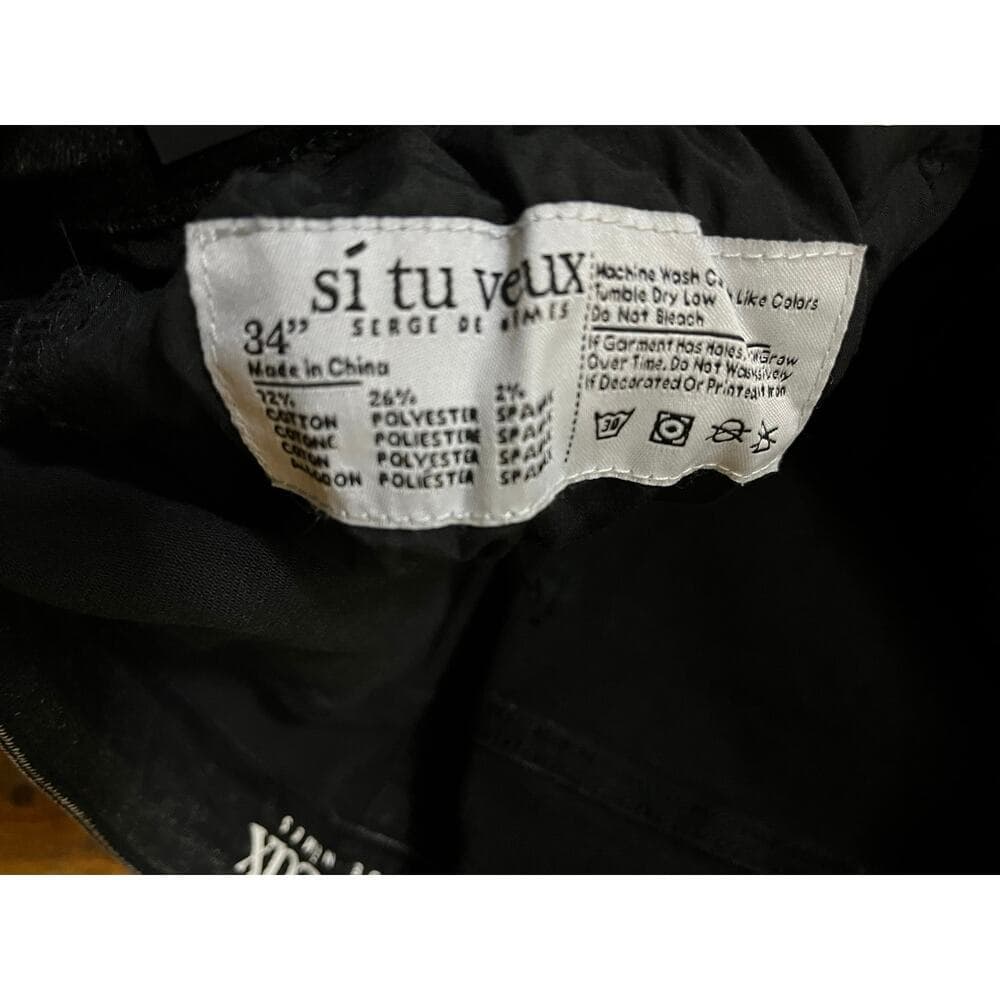 Si Tu Veux Marc Jeans Black Wash Superstack Mens Size 34 - Thumbnail 4
