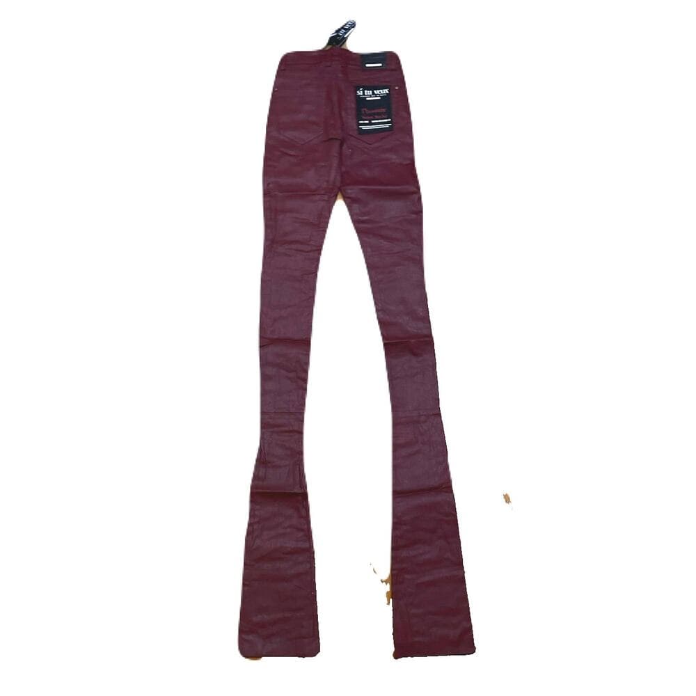 Si Tu Veux Gordon Jean’s Burgundy Wax Superstack Size 30 - Thumbnail 2