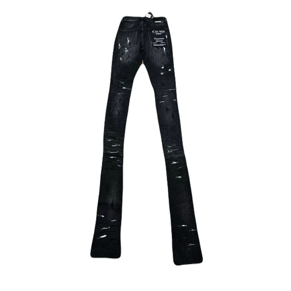 Si Tu Veux Marc Jeans Black Wash Superstack Mens Size 28 - Thumbnail 2