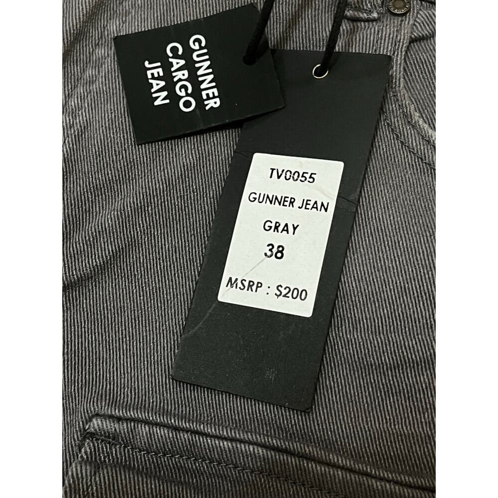 Si Tu Veux Gunner Jean’s Grey Size 38 Superstack With Tags - Thumbnail 3