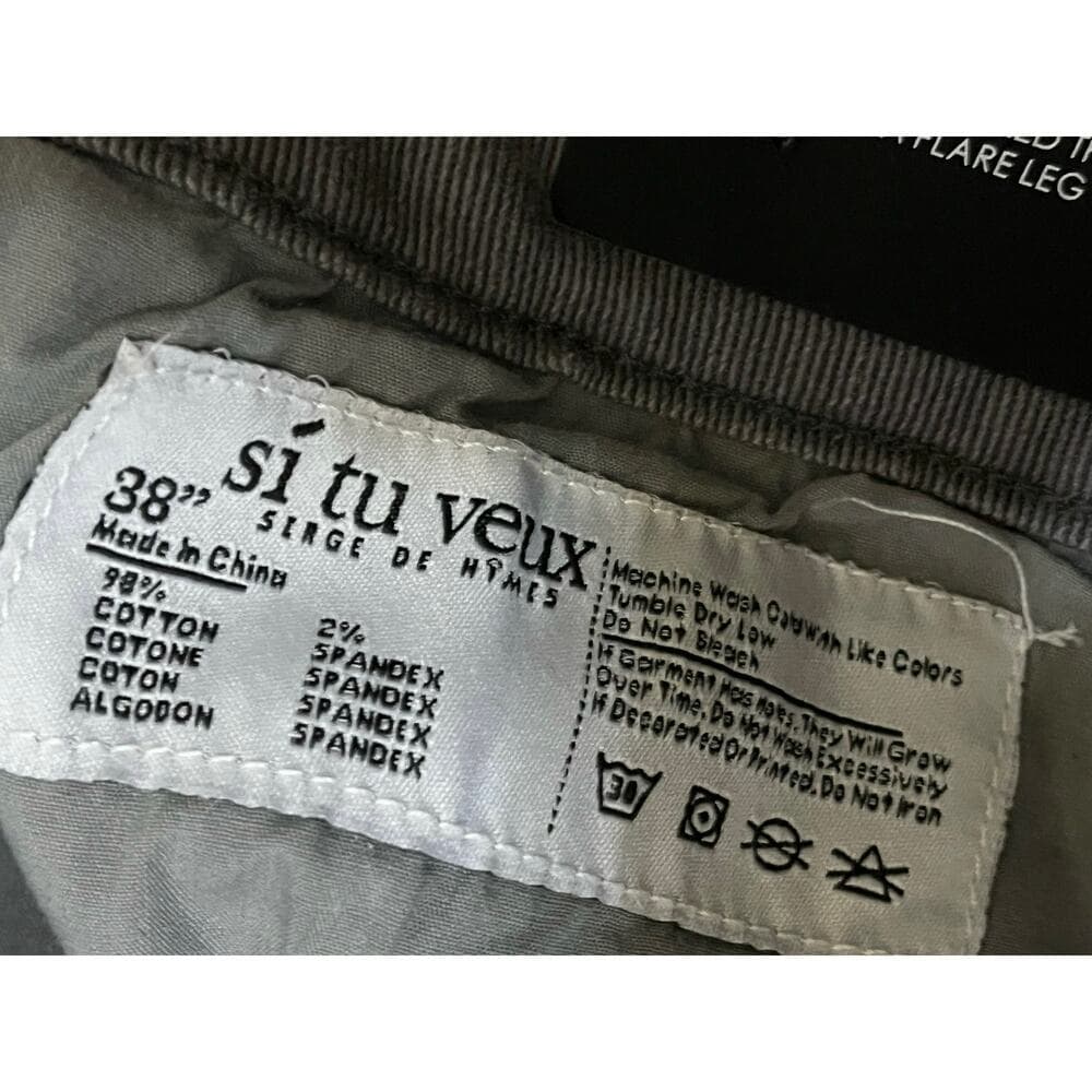 Si Tu Veux Gunner Jean’s Grey Size 38 Superstack With Tags - Thumbnail 2