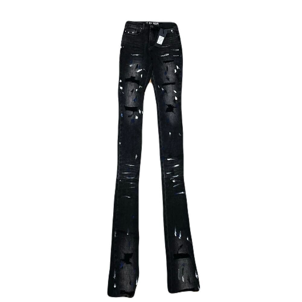 Si Tu Veux Marc Jeans Black Wash Superstack Mens Size 36 - Thumbnail 5