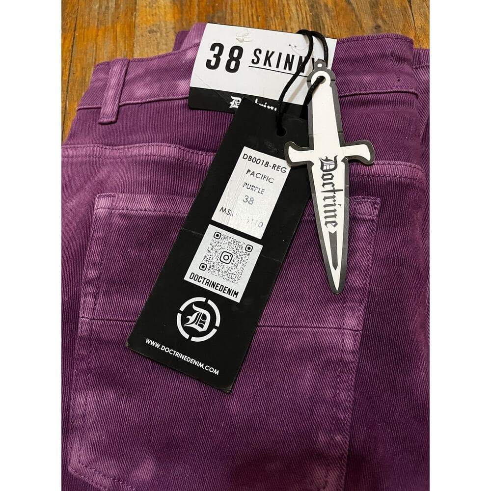 Doctrine Pacific Purple Superstack Men’s Jean’s Size 38 - Thumbnail 3