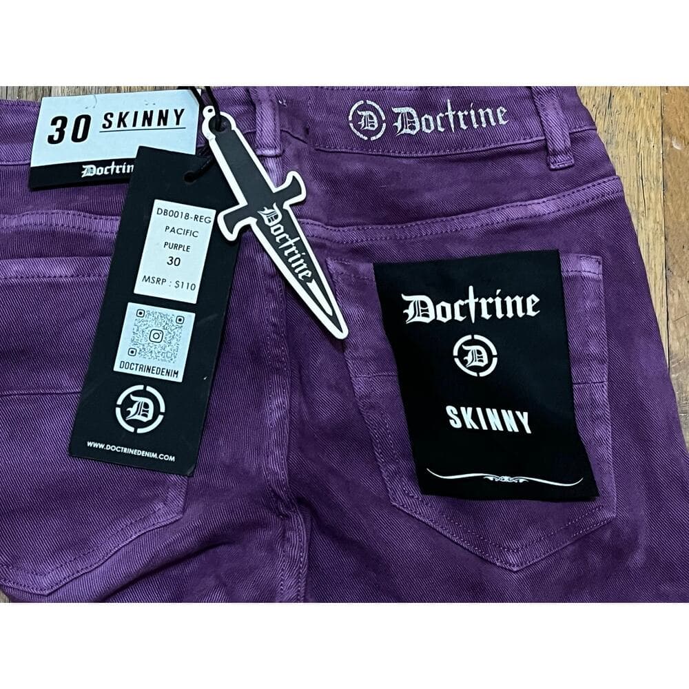 Doctrine Pacific Purple Superstack Men’s Jean’s Size 30 - Thumbnail 4