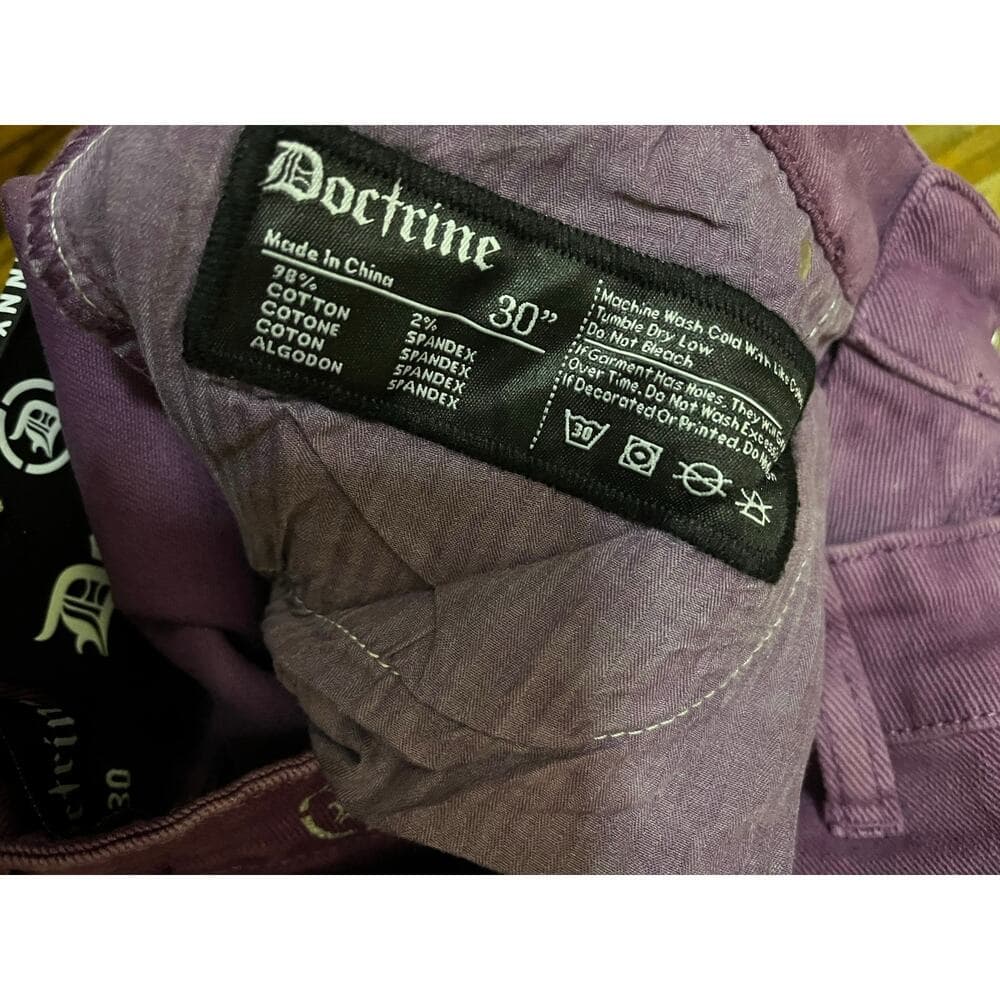 Doctrine Pacific Purple Superstack Men’s Jean’s Size 30 - Thumbnail 5