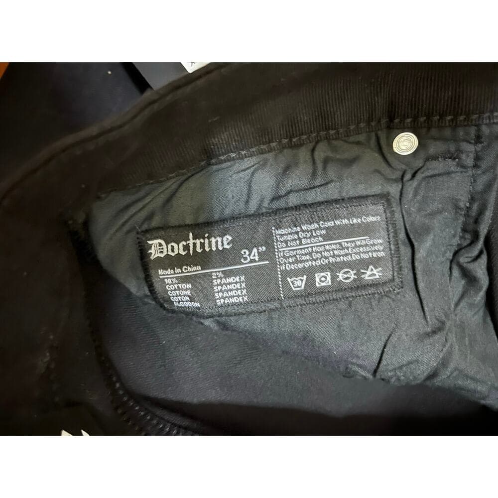 Doctrine Classic Stacked Jet Black Men’s Size 32 - Thumbnail 4