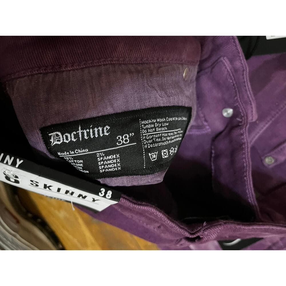 Doctrine Pacific Purple Superstack Men’s Jean’s Size 38 - Thumbnail 4