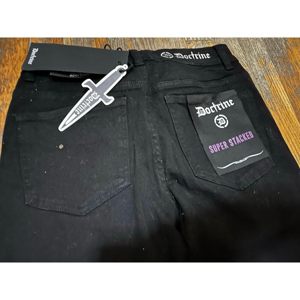 Doctrine Classic Stacked Jet Black Men’s Size 30 - Thumbnail 5
