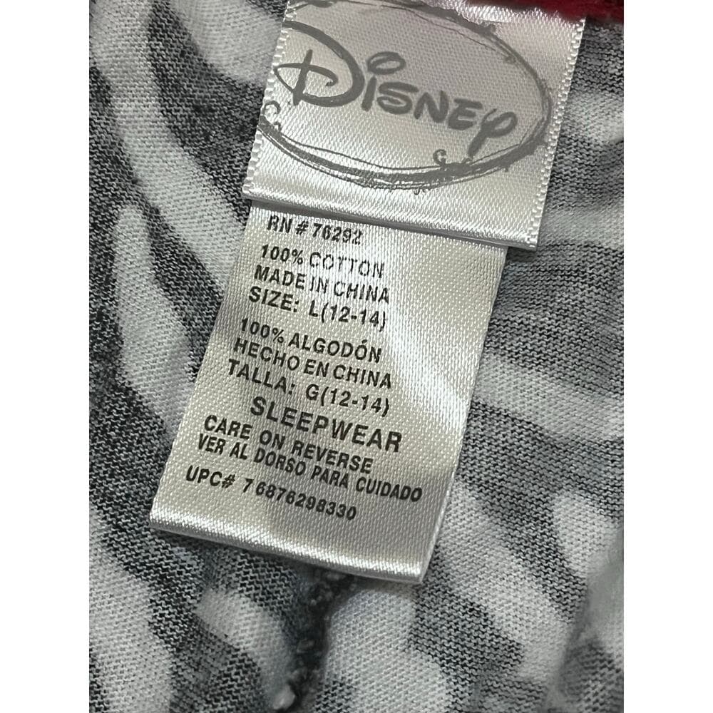 Disney zebra Mickey Mouse sleepwear Kids Size 12/14 - Thumbnail 3