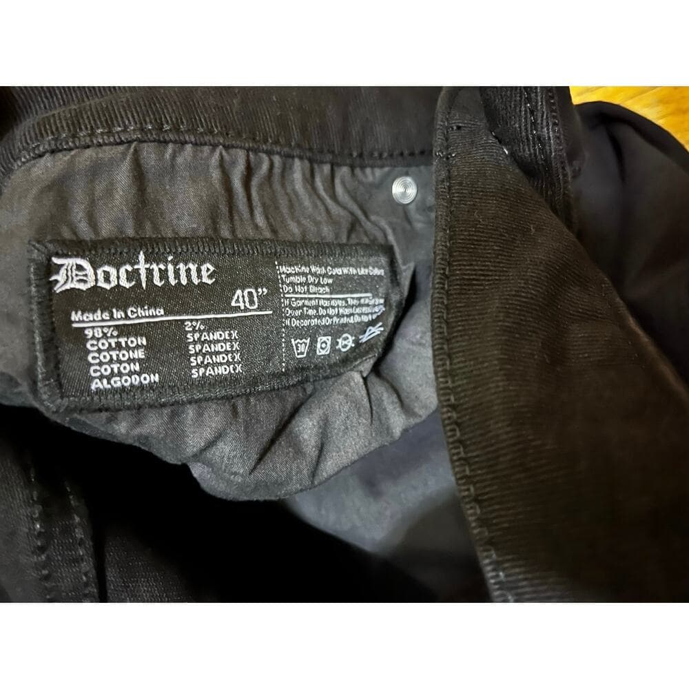 Doctrine Classic Stacked Jet Black Men’s Size 40 - Thumbnail 4
