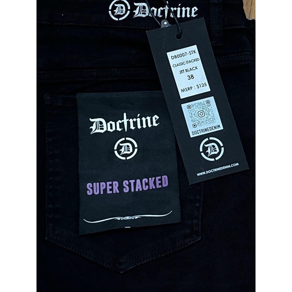 Doctrine Classic Stacked Jet Black Men’s Size 38 - Thumbnail 3