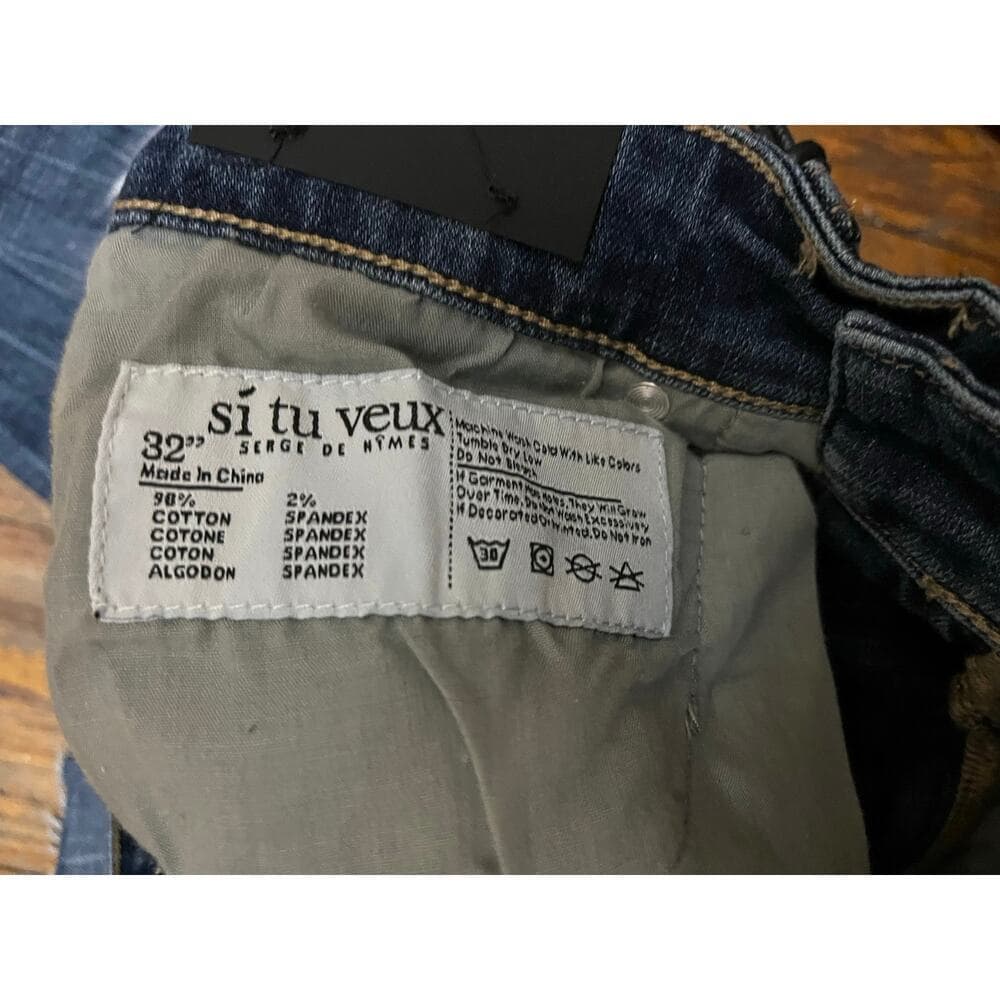 Si Tu Veux Marc Jean Indigo Wash Size 32 - Thumbnail 4