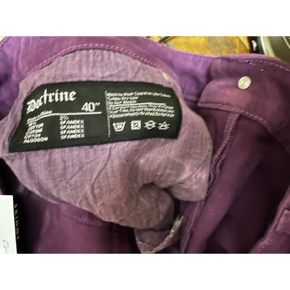 Doctrine Pacific Purple Superstack Men’s Jean’s Size 40 - Thumbnail 4