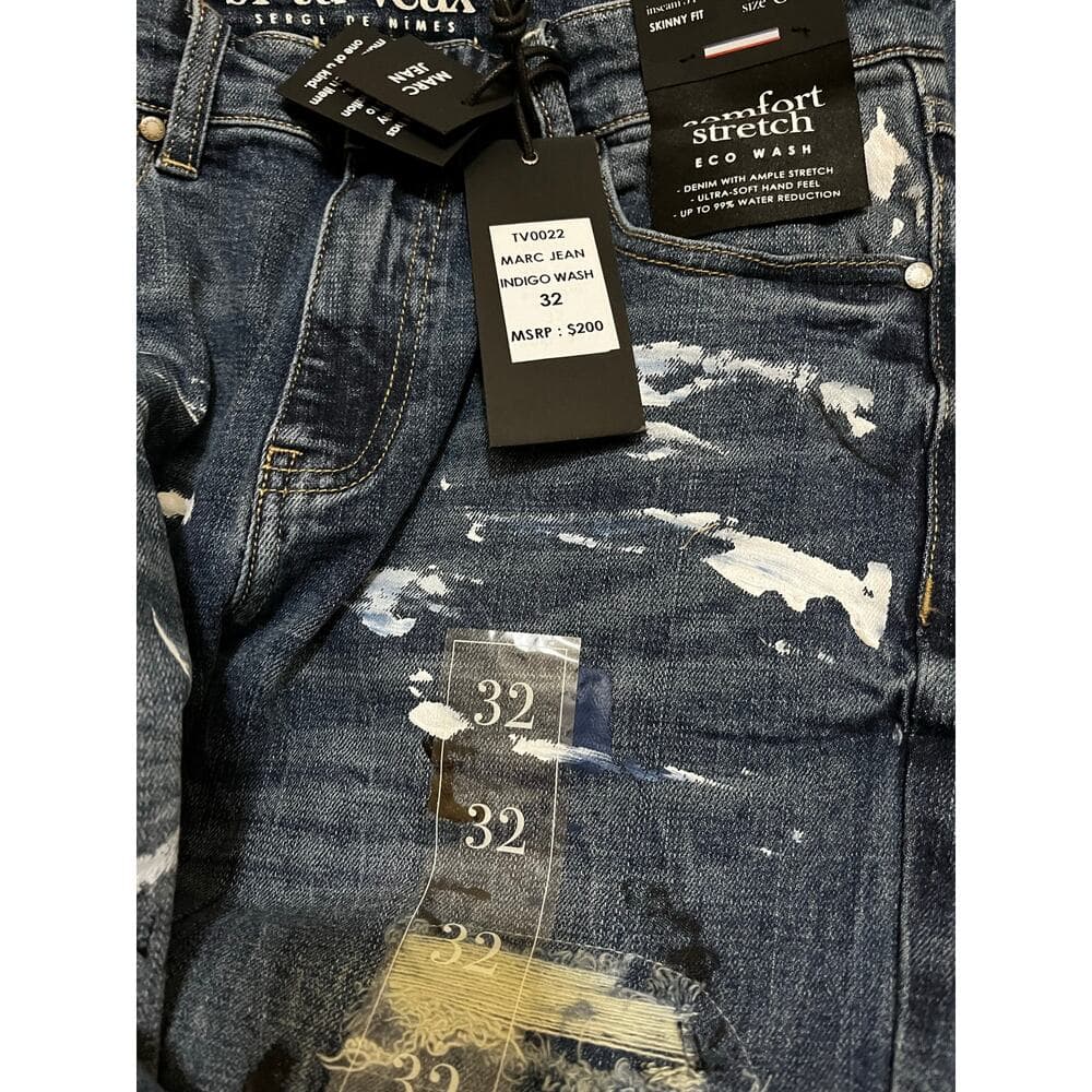 Si Tu Veux Marc Jean Indigo Wash Size 32 - Thumbnail 3