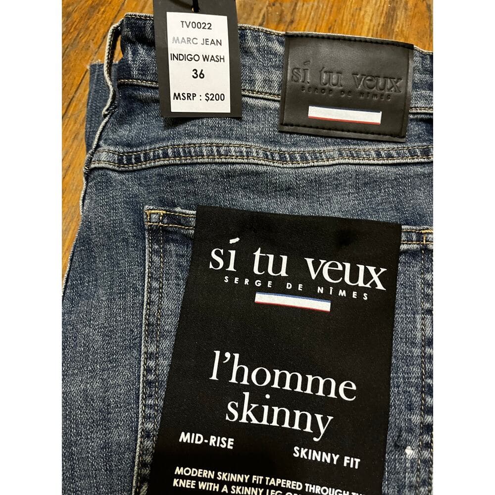 Si Tu Veux Marc Jean Indigo Wash Size 36 - Thumbnail 3