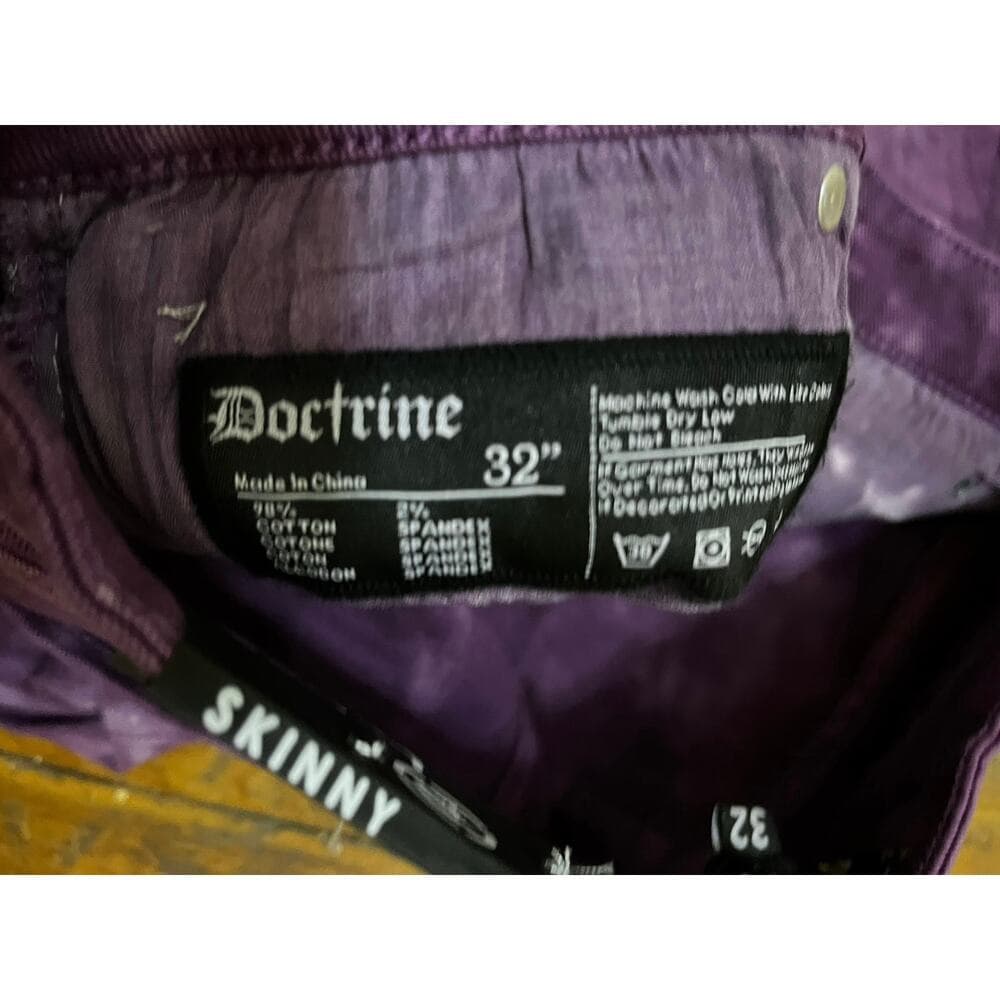 Doctrine Pacific Purple Superstack Men’s Jean’s Size 32 - Thumbnail 3
