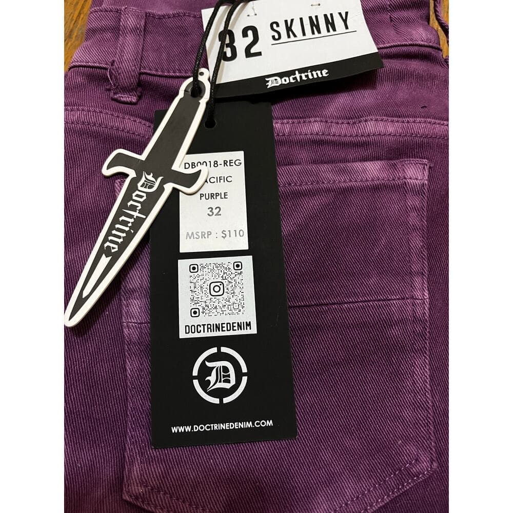Doctrine Pacific Purple Superstack Men’s Jean’s Size 32 - Thumbnail 4