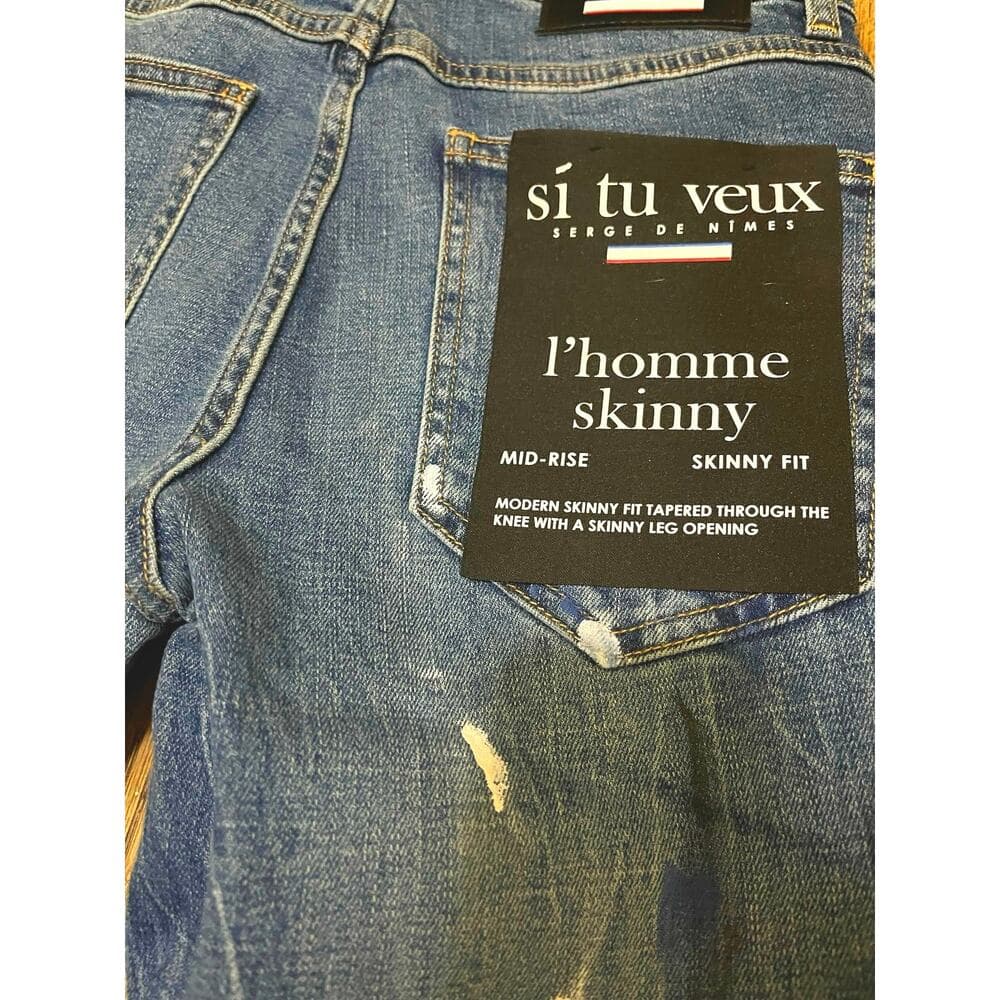 Si Tu Veux Marc Jean Indigo Wash Size 28 - Thumbnail 5