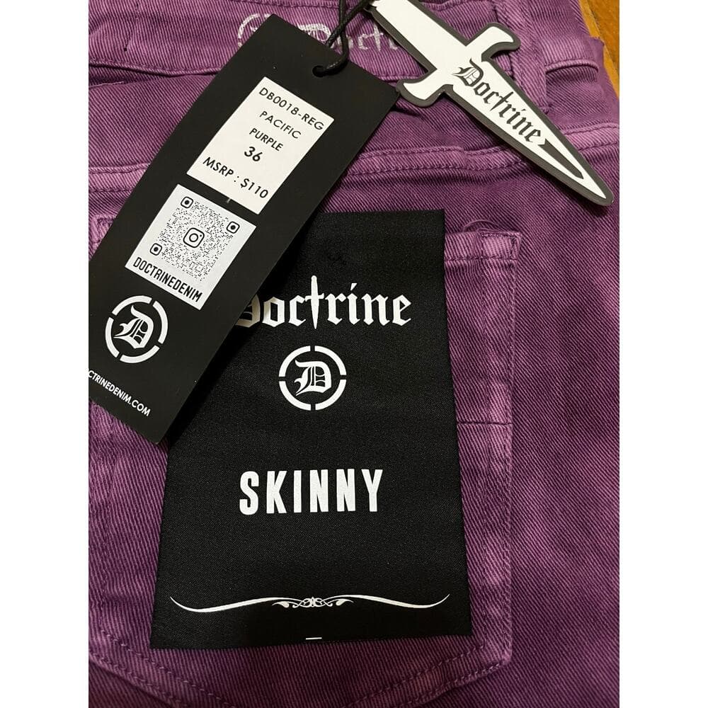 Doctrine Pacific Purple Superstack Men’s Jean’s Size 36 - Thumbnail 3