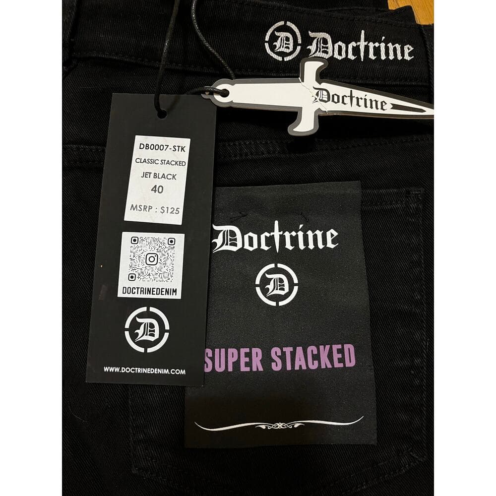 Doctrine Classic Stacked Jet Black Men’s Size 40 - Thumbnail 3