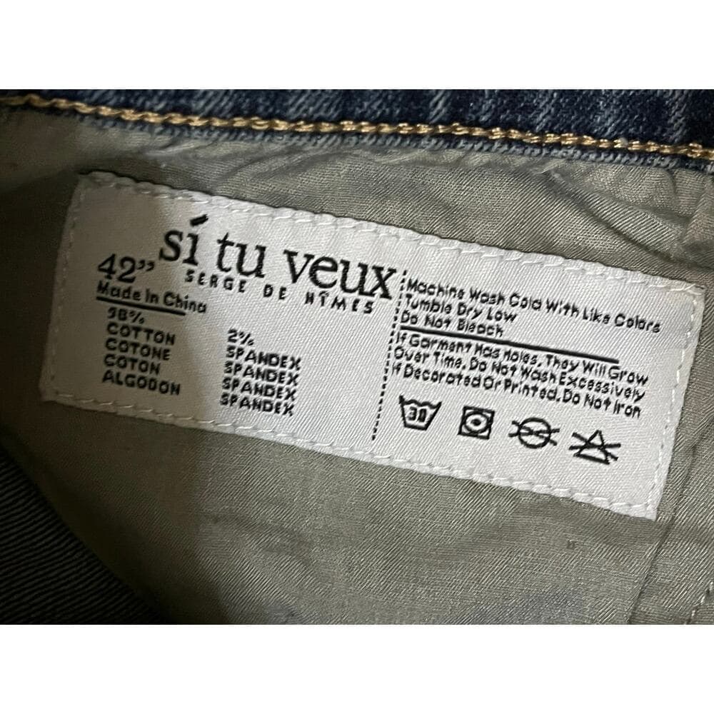Si Tu Veux Marc Jean Indigo Wash Size 42 - Thumbnail 4