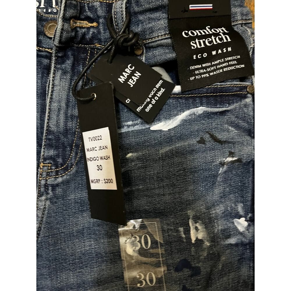Si Tu Veux Marc Jean Indigo Wash Size 30 - Thumbnail 4