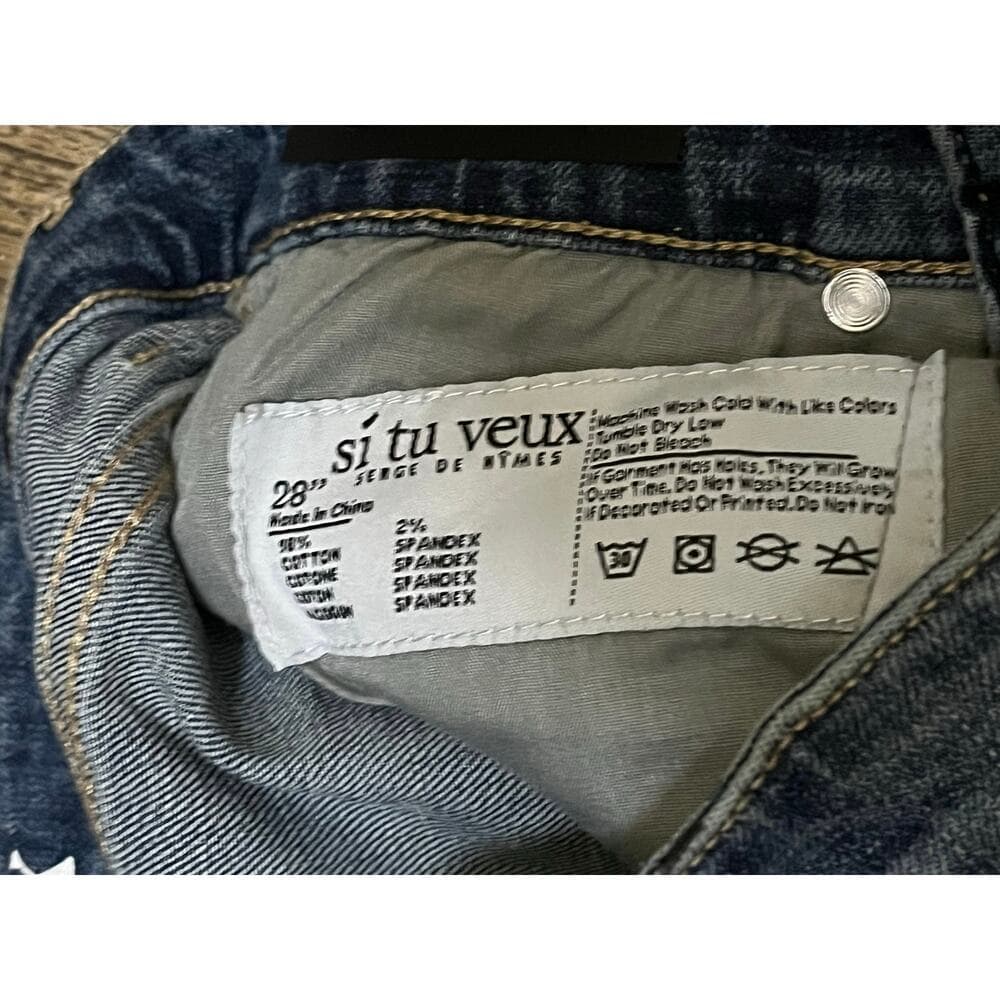 Si Tu Veux Marc Jean Indigo Wash Size 28 - Thumbnail 4