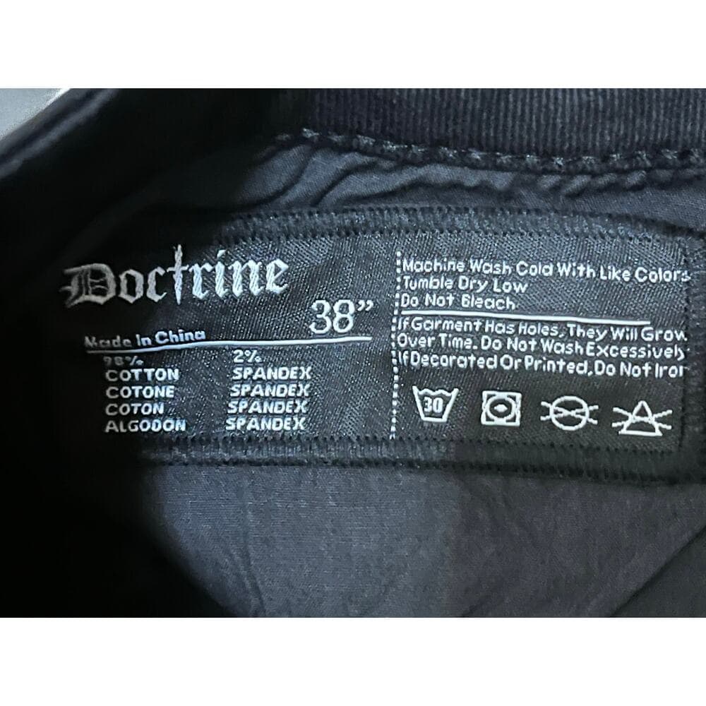 Doctrine Classic Stacked Jet Black Men’s Size 38 - Thumbnail 4