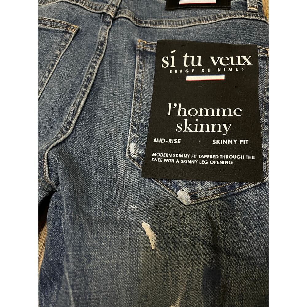 Si Tu Veux Marc Jean Indigo Wash Size 30 - Thumbnail 5