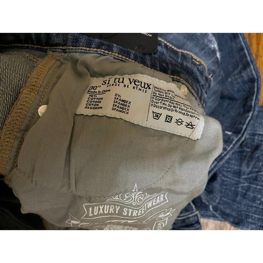 Si Tu Veux Marc Jean Indigo Wash Size 30 - Thumbnail 3