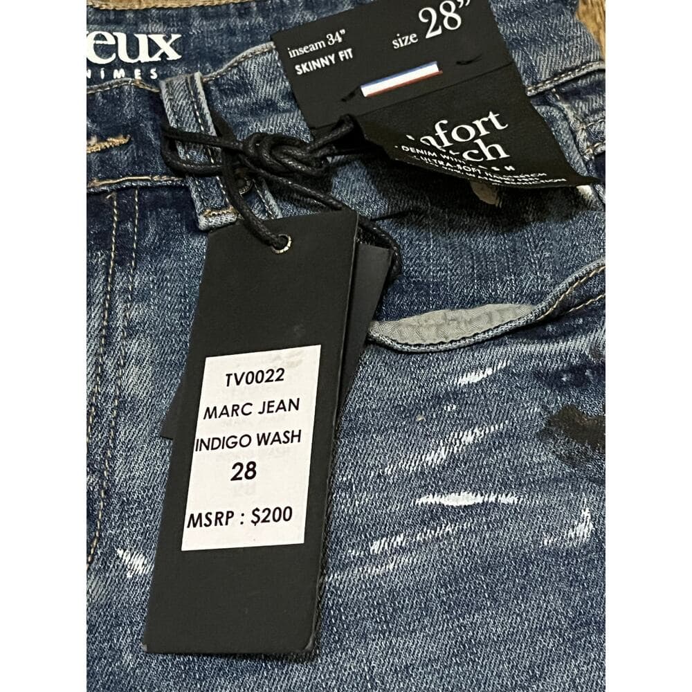 Si Tu Veux Marc Jean Indigo Wash Size 28 - Thumbnail 3