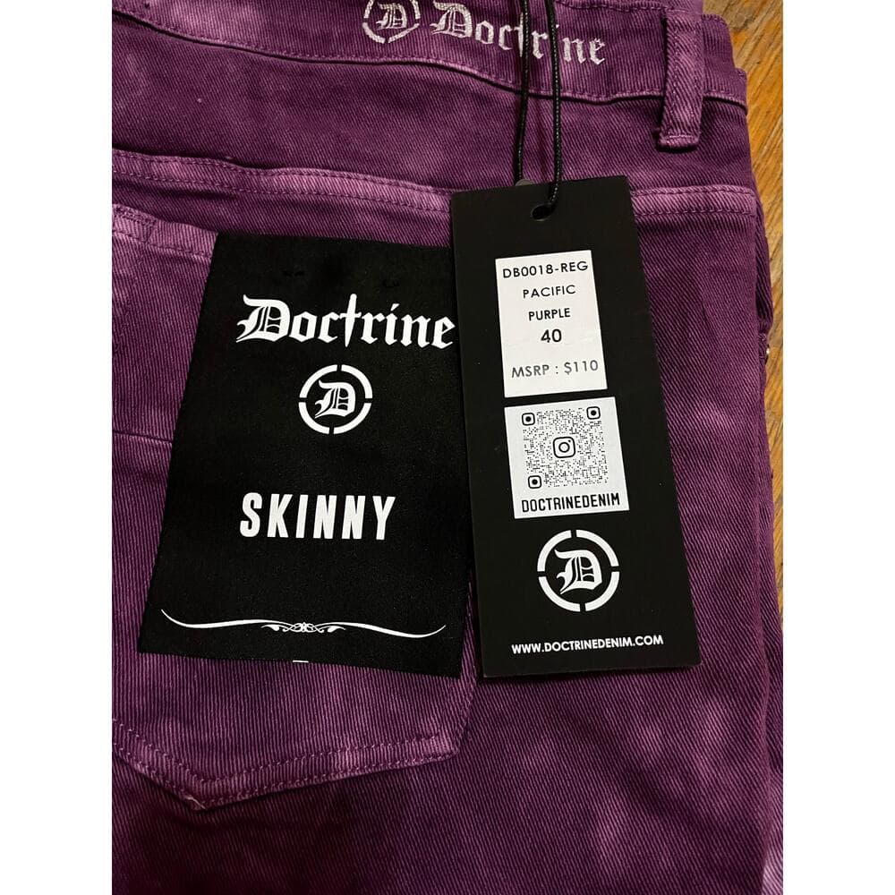 Doctrine Pacific Purple Superstack Men’s Jean’s Size 40 - Thumbnail 3