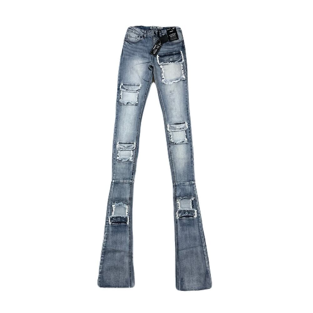 Si Tu Veux Brutini’23 Jeans Indigo Wash Mens Superstack Size 32 - Thumbnail 5