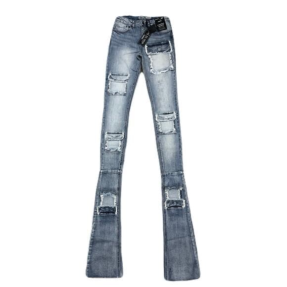 Si Tu Veux Brutini’23 Jeans Indigo Wash Mens Superstack Size 40 - Thumbnail 6