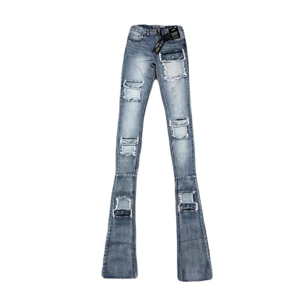 Si Tu Veux Brutini’23 Jeans Indigo Wash Mens Superstack Size 30 - Thumbnail 6